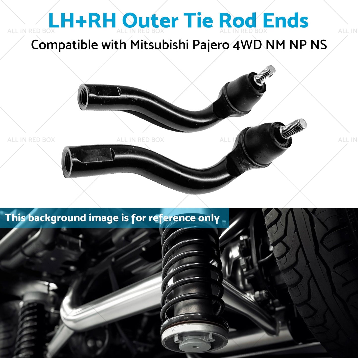 LHRH Outer Tie Rod Ends Suitable for Mitsubishi Pajero Commercial Triton 4WD ML-4