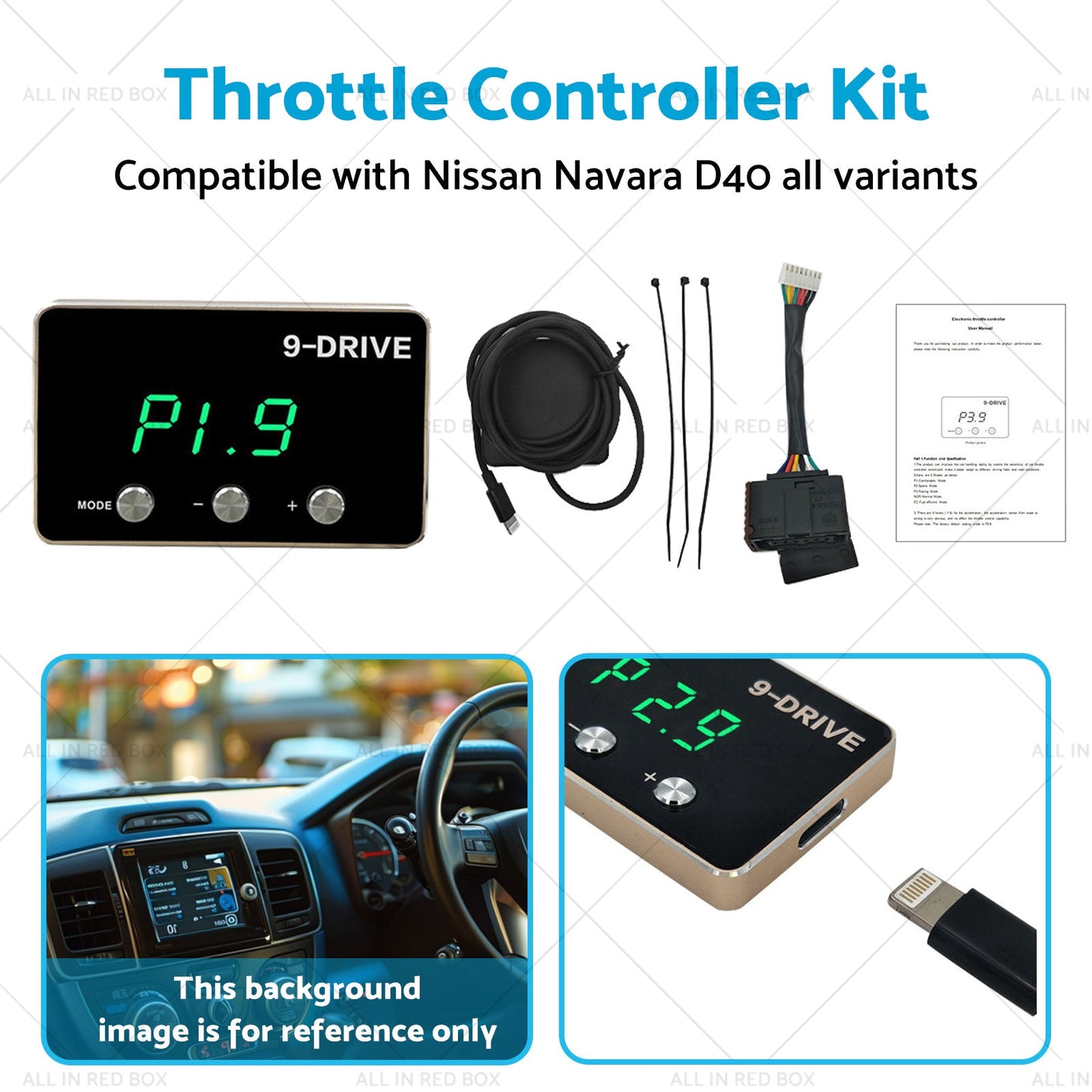 Electronic Throttle Controller Kit Suitable for Nissan Navara D40 2006-2015-4
