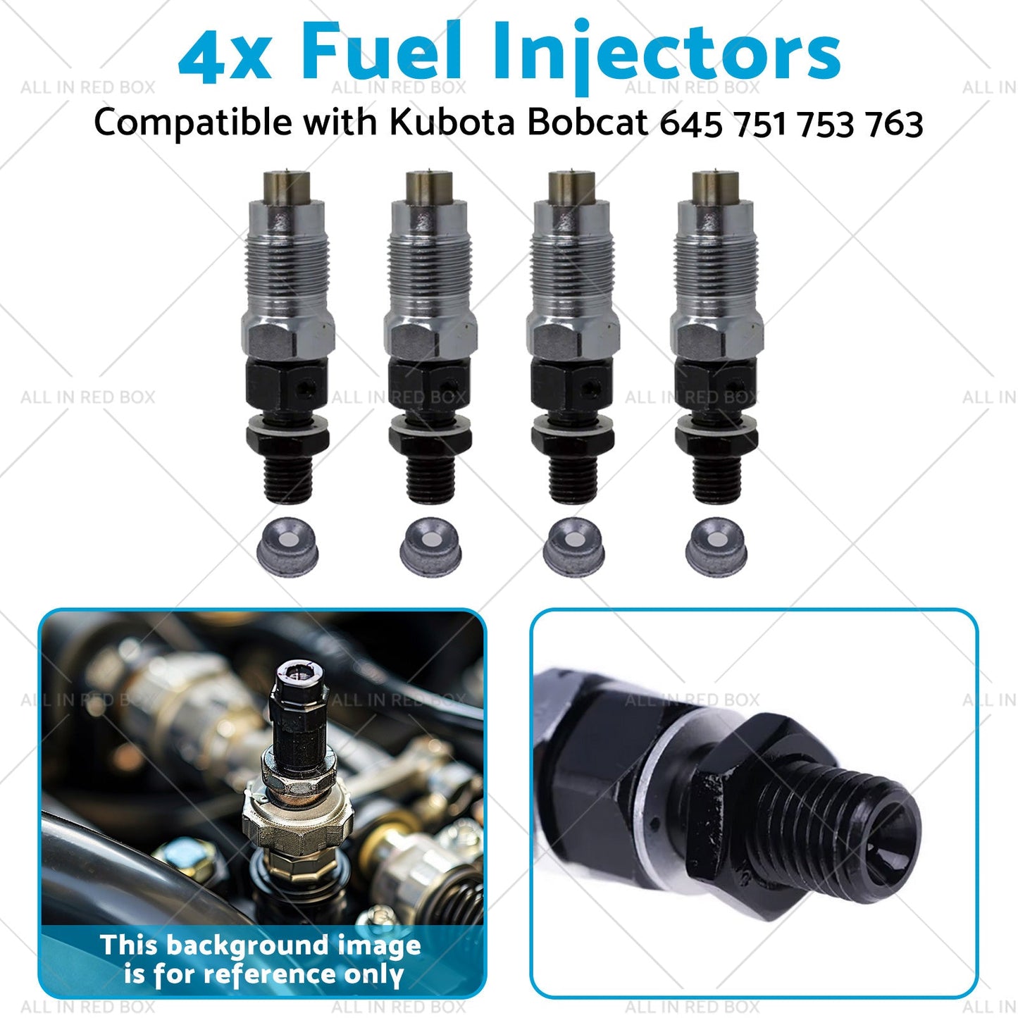 7023120 6722147 4x Fuel Injectors 6722147 Suitablefor 645 751 753 763 773 Kubota-3