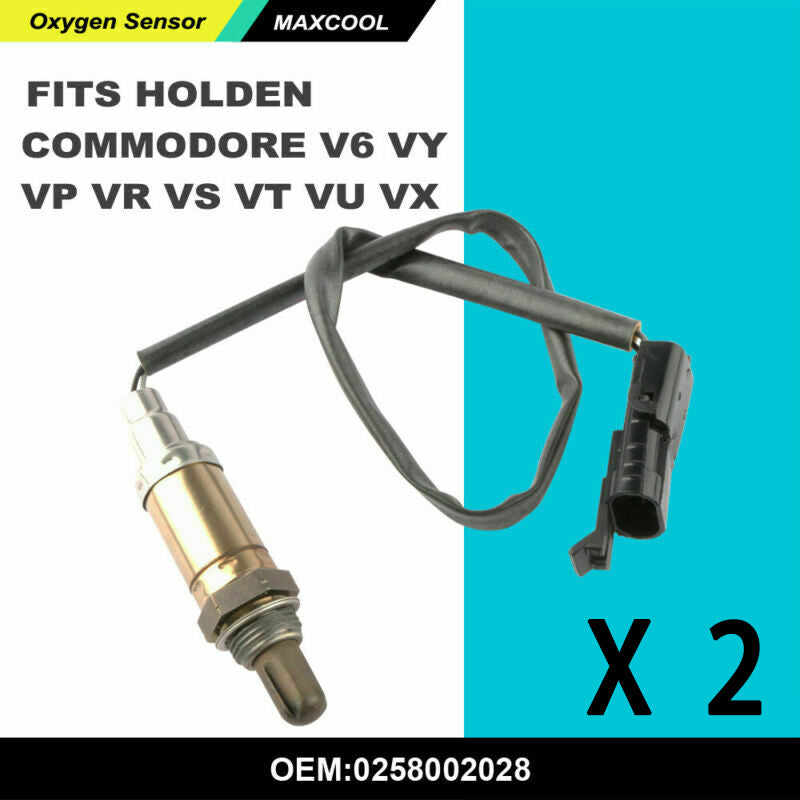 2PCS Oxygen Sensor Fit Holden Commodore V6 VP VR VS VT VU VX VY 3. 8L 0258002028-3