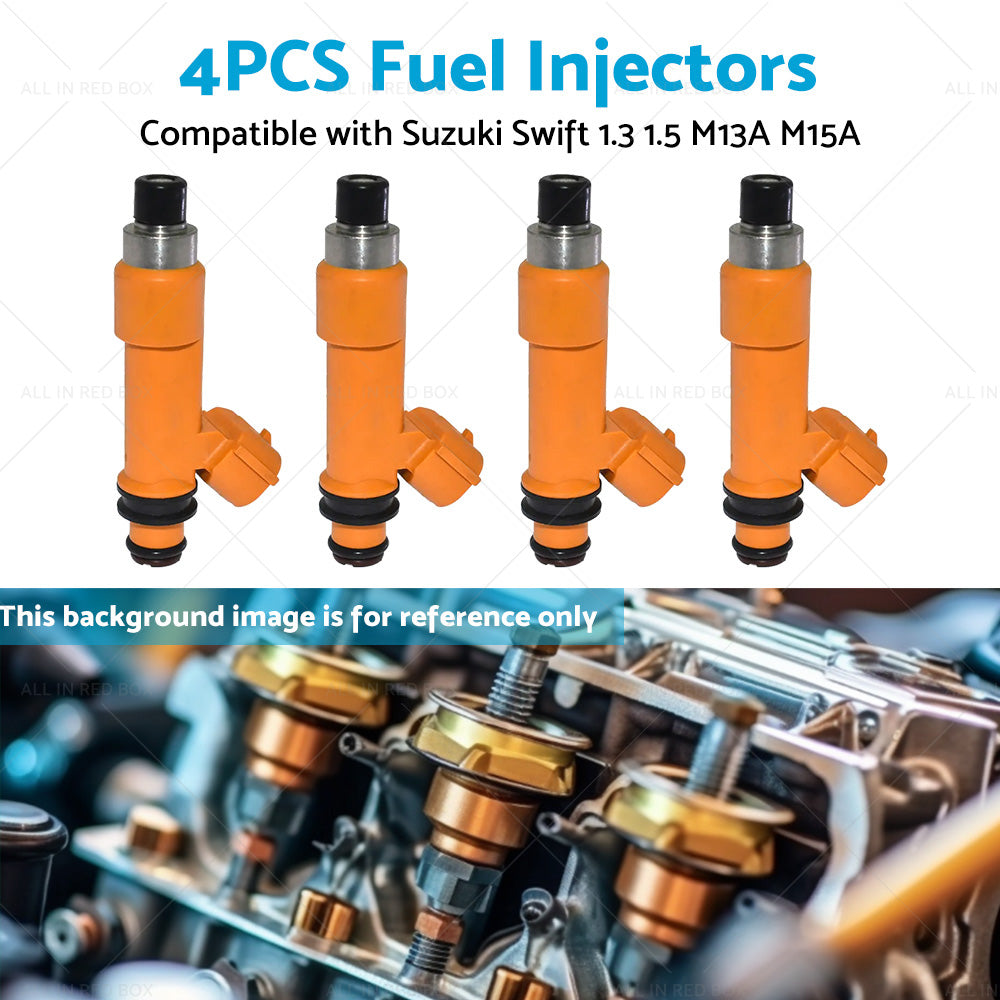 4PCS Fuel Injector 297500-0120 Suitable for Suzuki Swift 1. 3 1. 5 M13A M15A 05-16-4