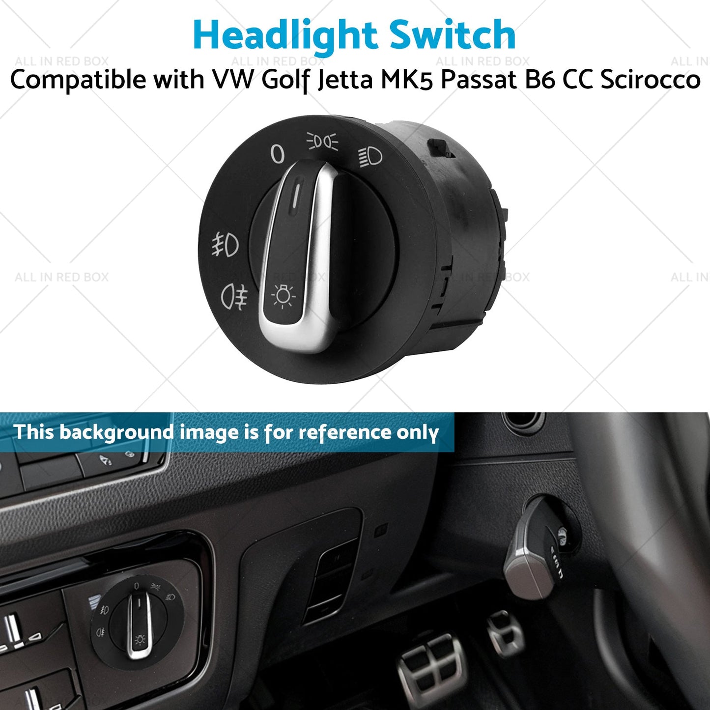 Headlight Switch Suitable for VW Golf Jetta MK5 Passat B6 CC Scirocco 5ND941431A-4