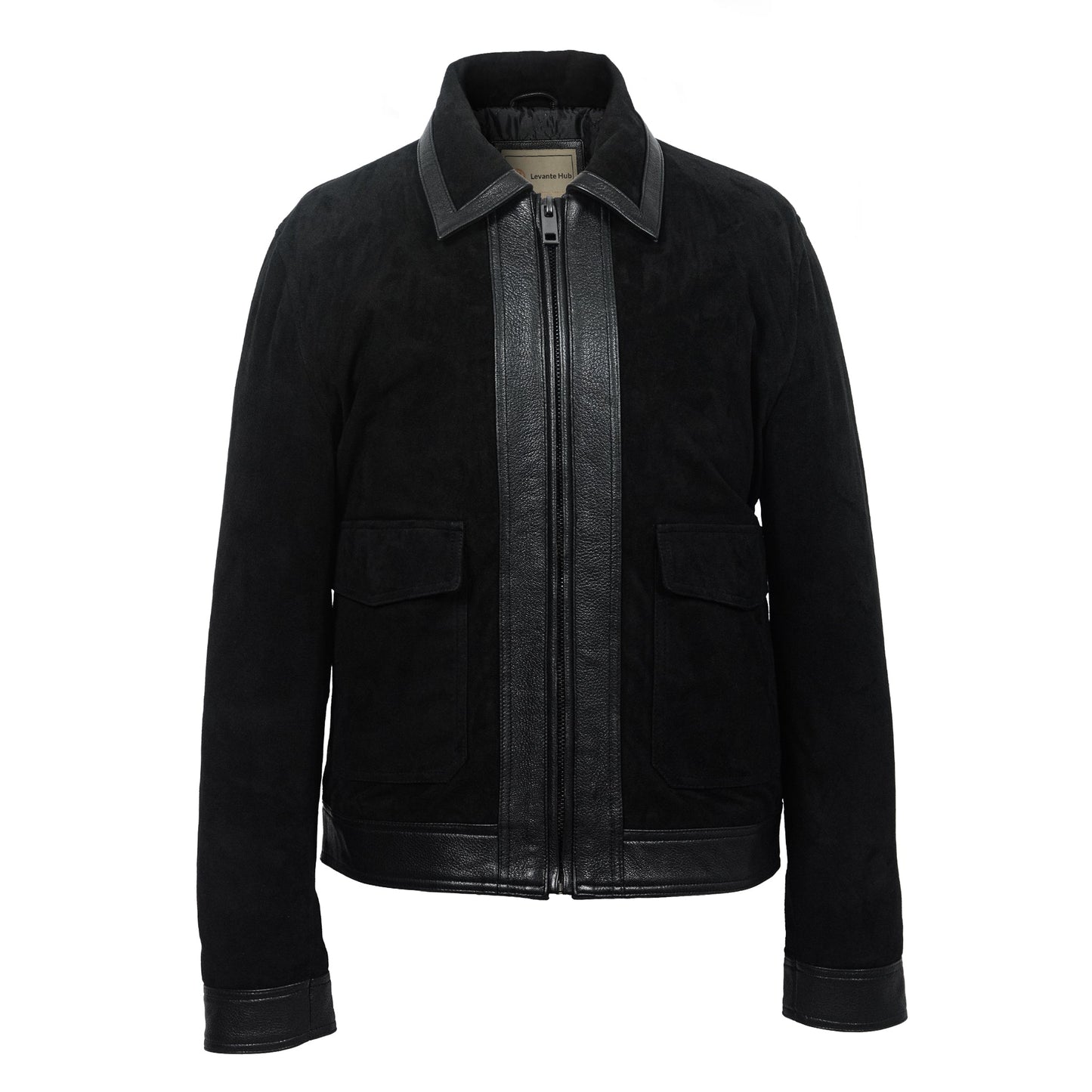 Shadowline Goat Suede Jacket – Matte Black-0