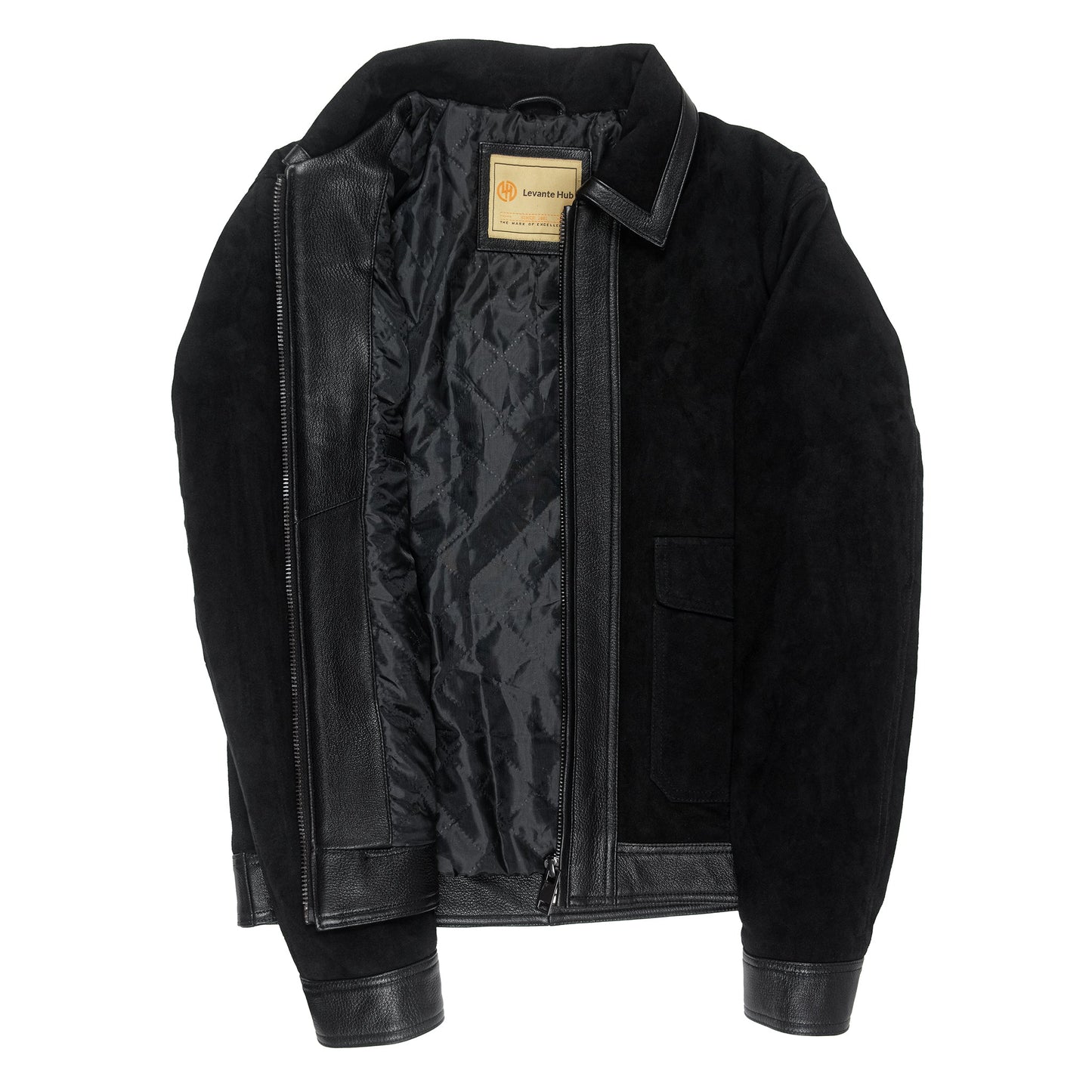 Shadowline Goat Suede Jacket – Matte Black-2
