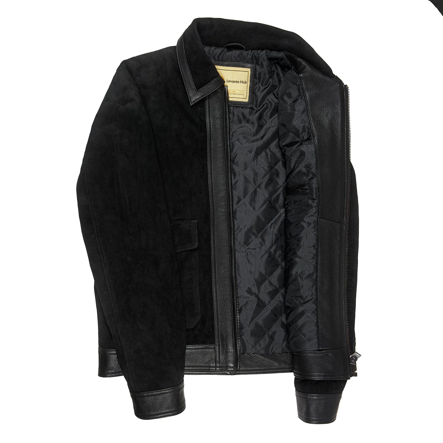 Shadowline Goat Suede Jacket – Matte Black-3