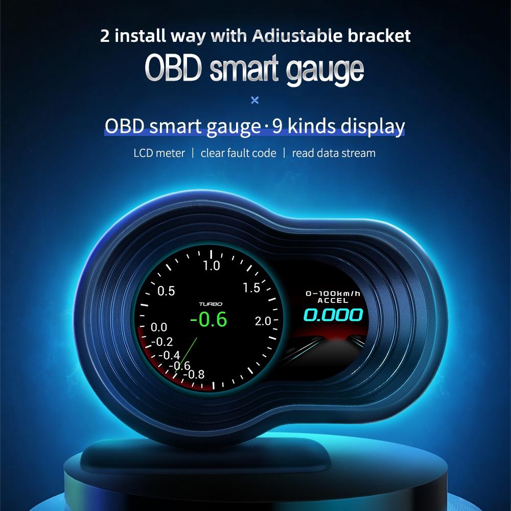 Car Hud Display Speed Water Temp Voltag