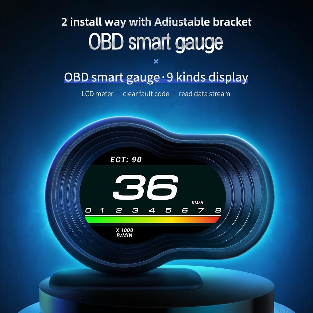 Car Hud Display Speed Water Temp Voltag