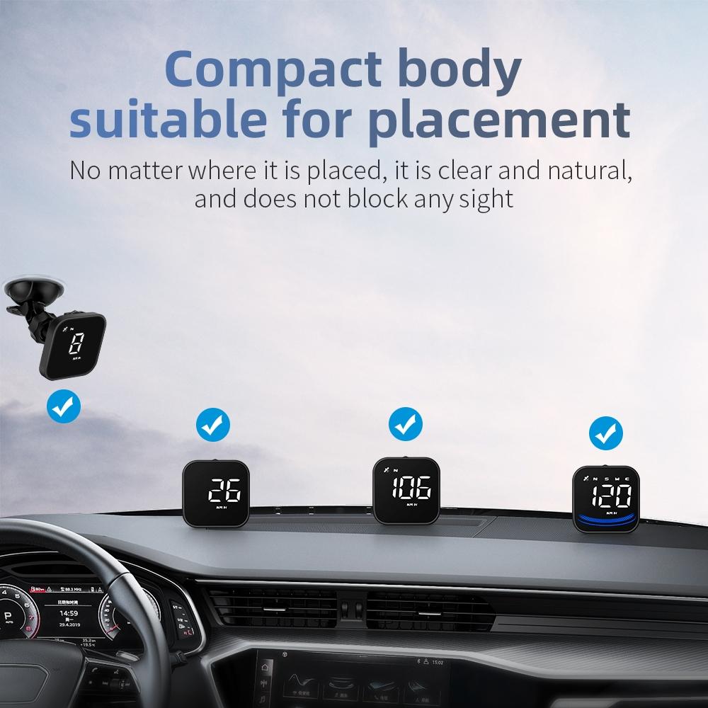 Smart Gps Hud For Car Speedometer & Alarm Reminder