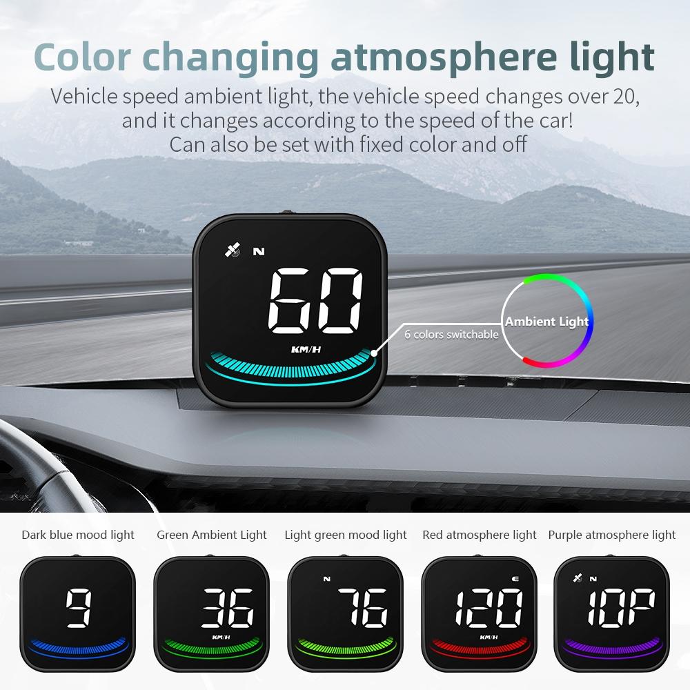 Smart Gps Hud For Car Speedometer & Alarm Reminder