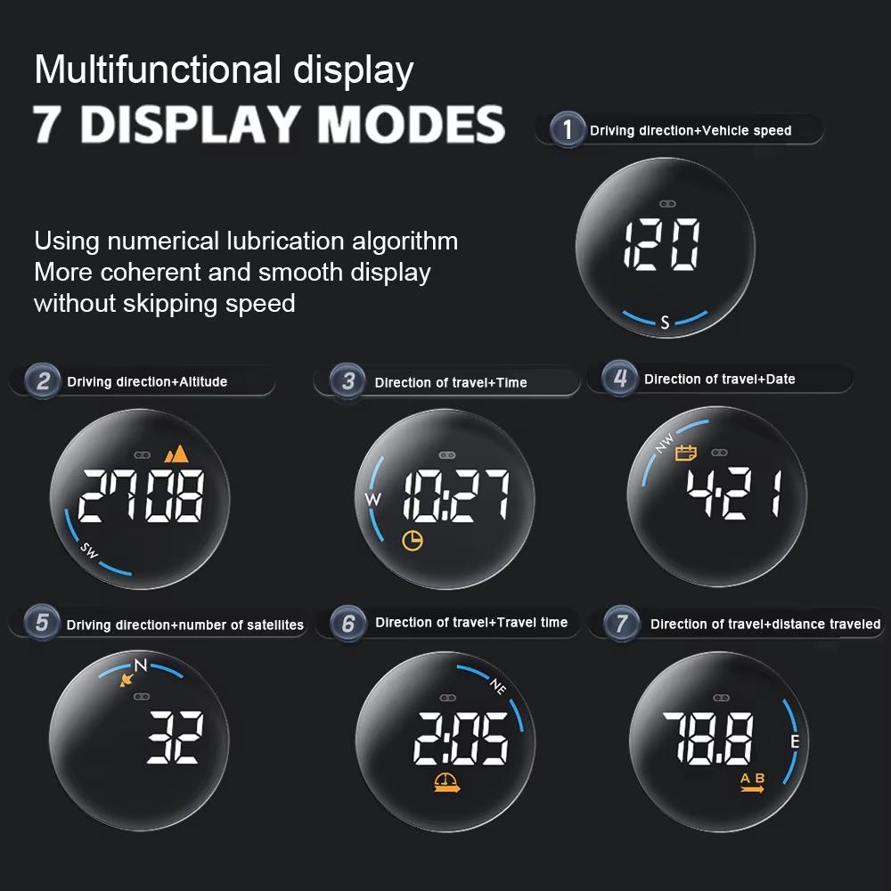 Usb Car Gps Altitude Meter Head Up Display