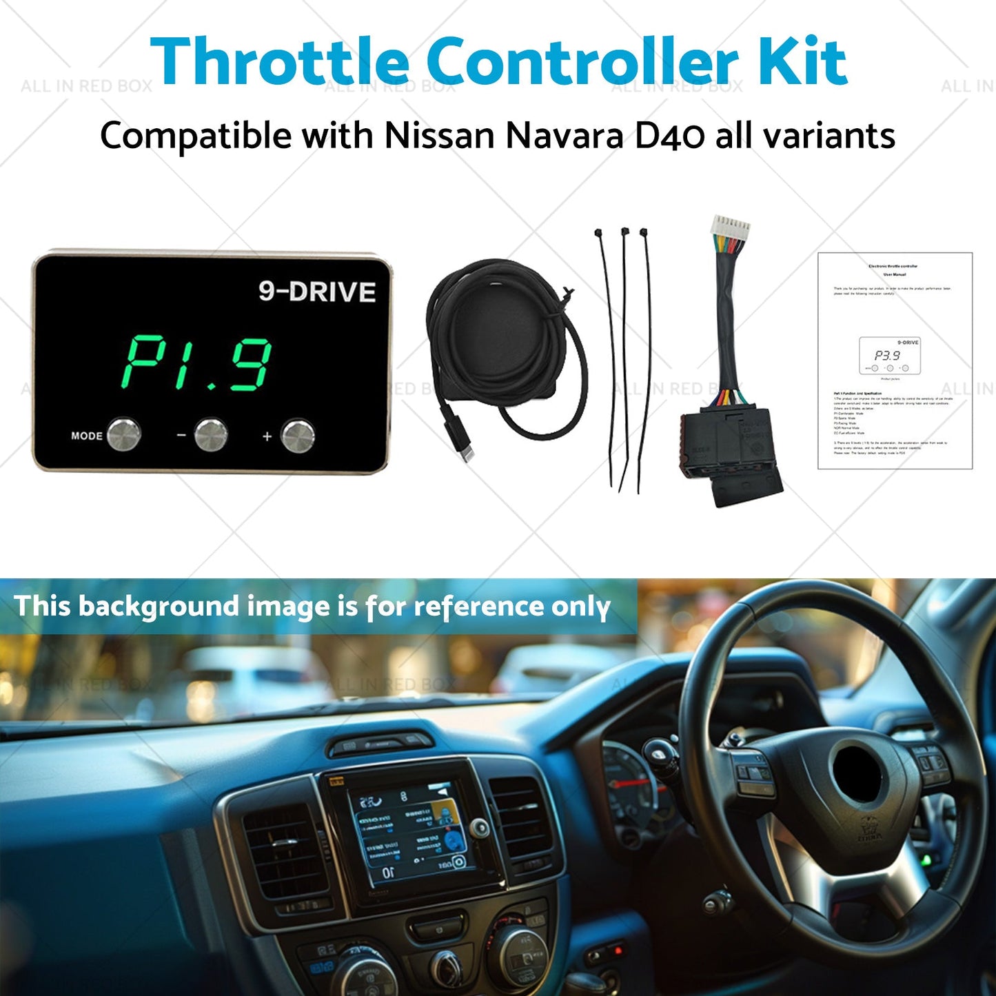 Electronic Throttle Controller Kit Suitable for Nissan Navara D40 2006-2015-3