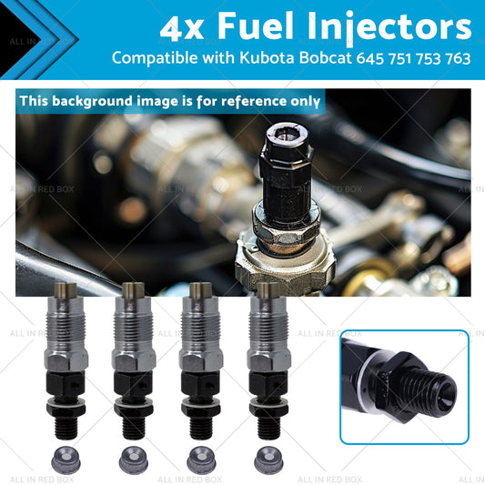 7023120 6722147 4x Fuel Injectors 6722147 Suitablefor 645 751 753 763 773 Kubota-0