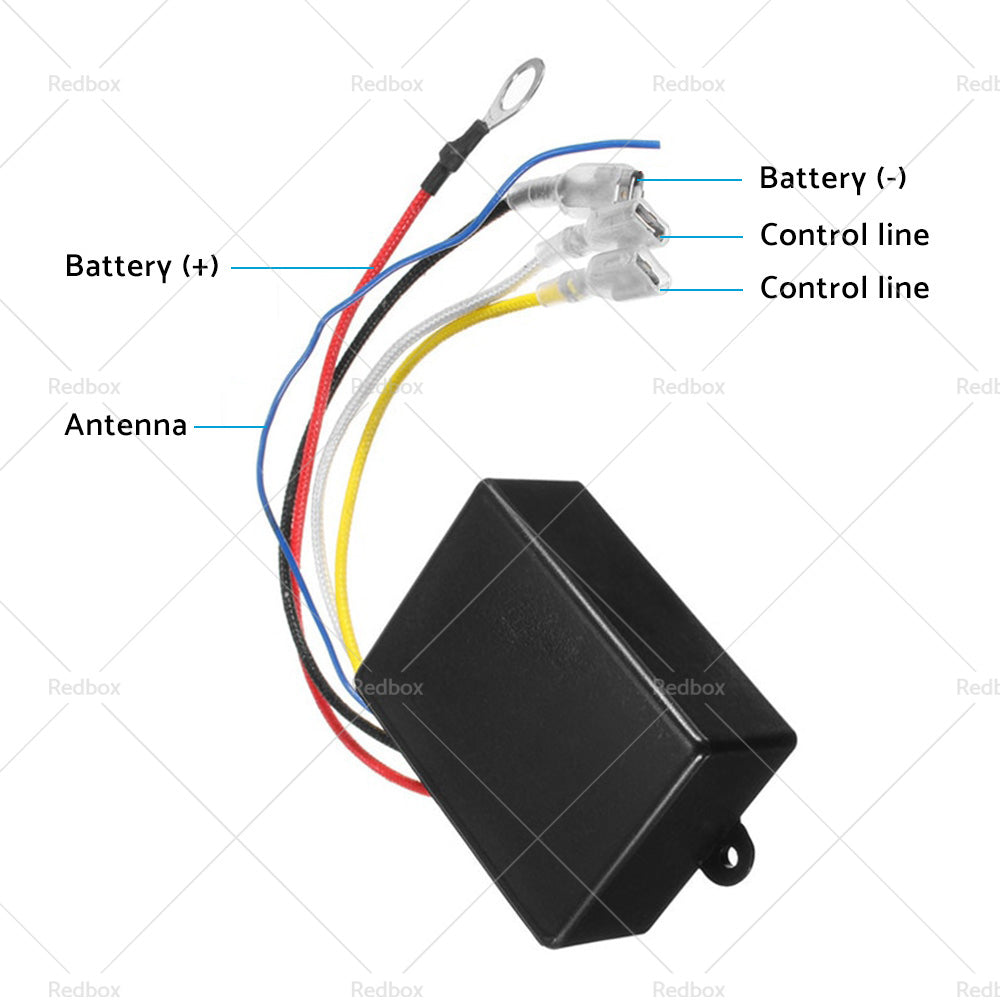 500A 12V HD Electric Contactor Winch Solenoid Twin Wireless Remote Recovery 4x4-2