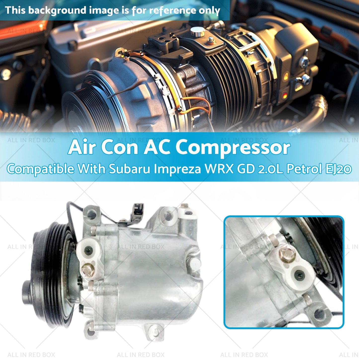 Air Conditioning Compressor Suitable for Subaru Impreza WRX GD 2.0L Petrol EJ20-2
