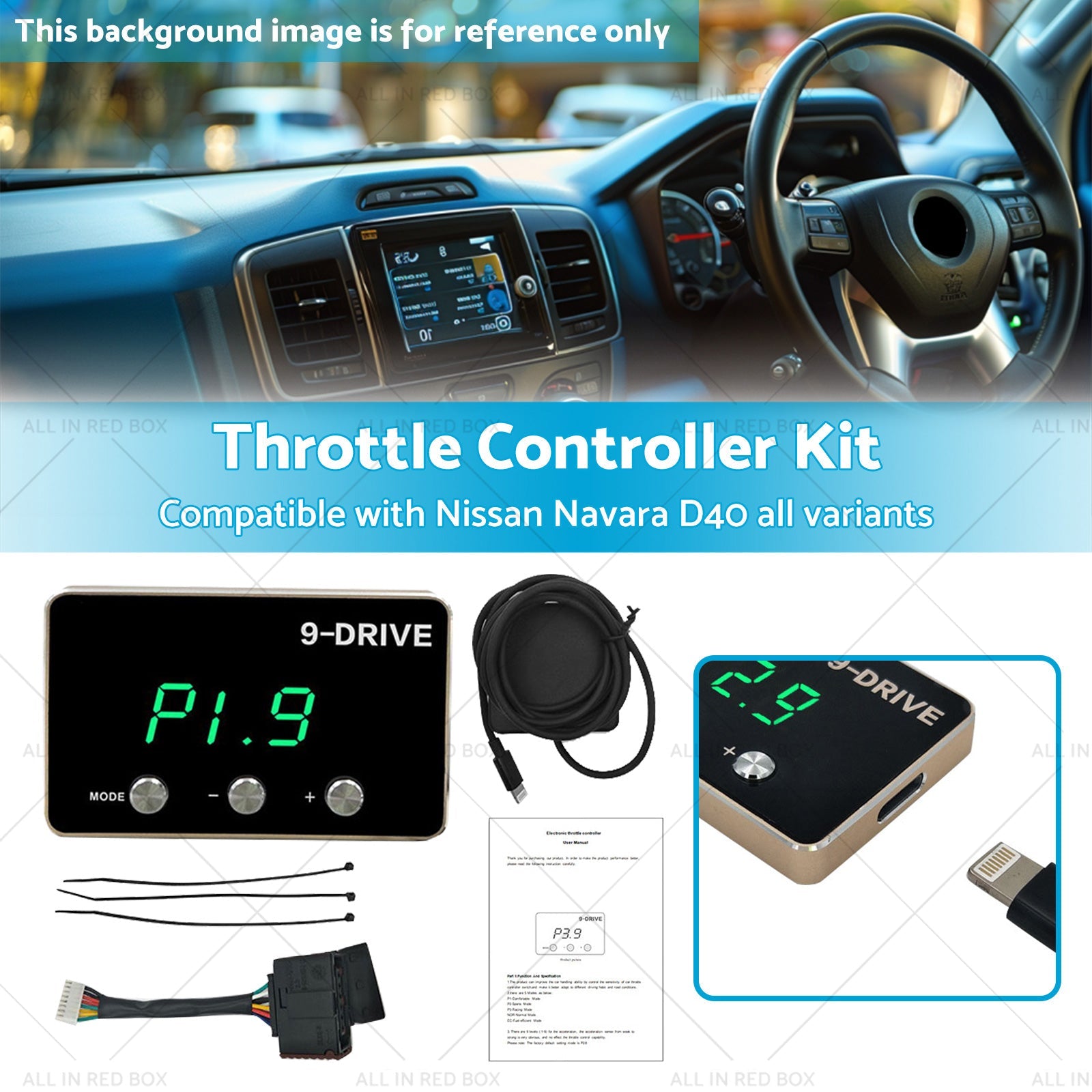 Electronic Throttle Controller Kit Suitable for Nissan Navara D40 2006-2015-1