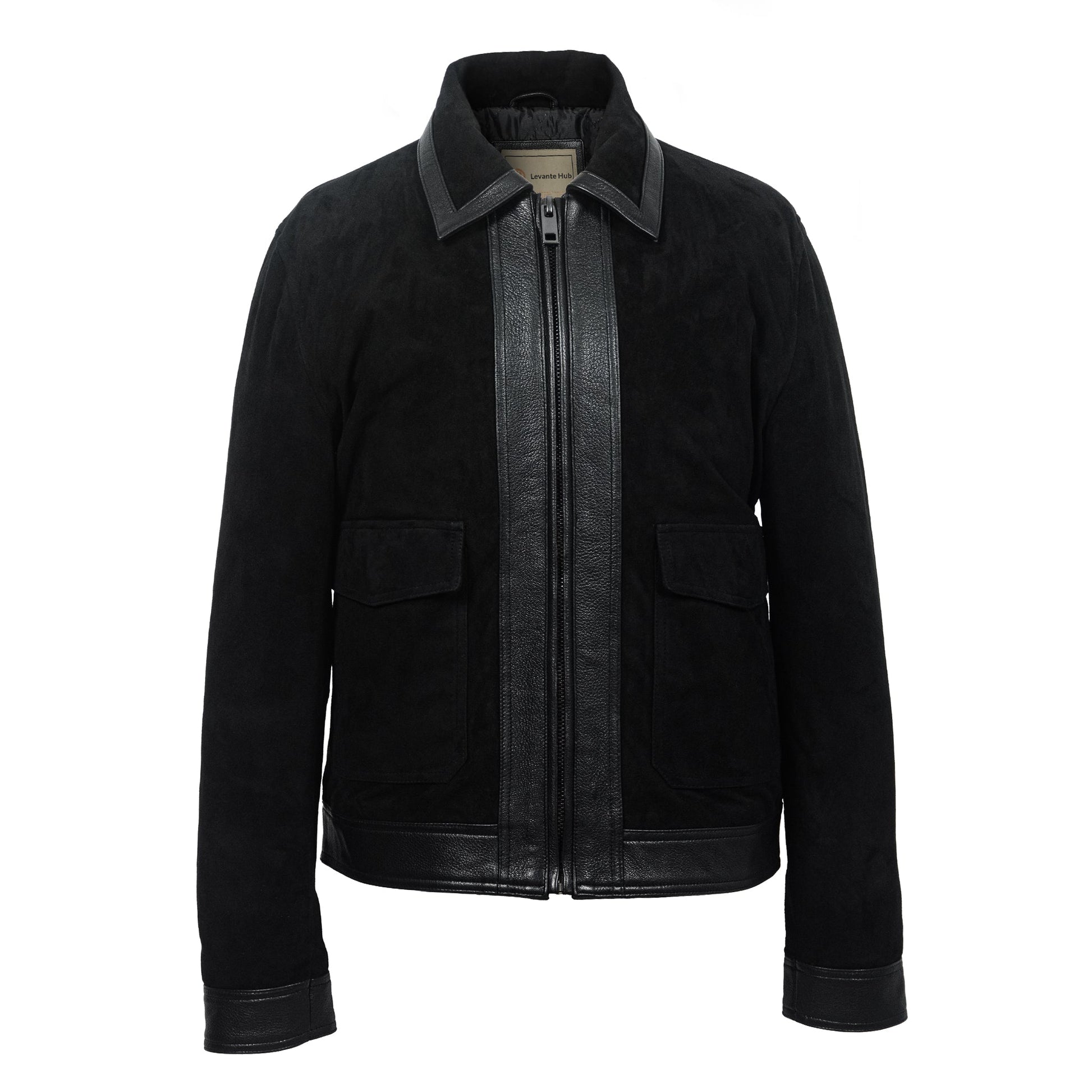 Shadowline Goat Suede Jacket – Matte Black-0
