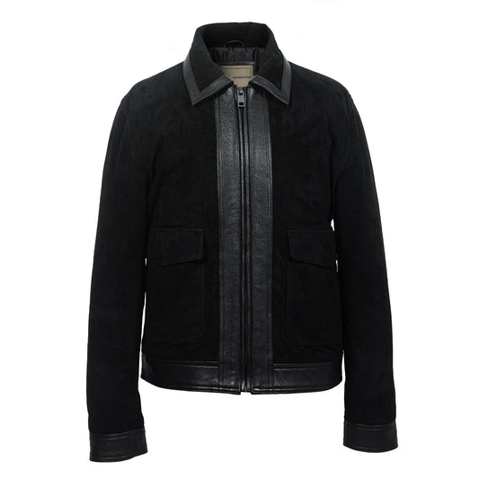 Shadowline Goat Suede Jacket – Matte Black-0