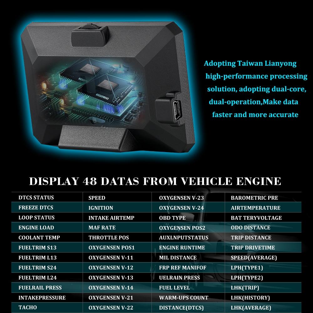 Car Hud Head Up Display Obd2 Code Eliminator